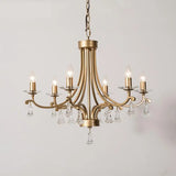 lustre en cristal doré éclairage moderne haut de gamme