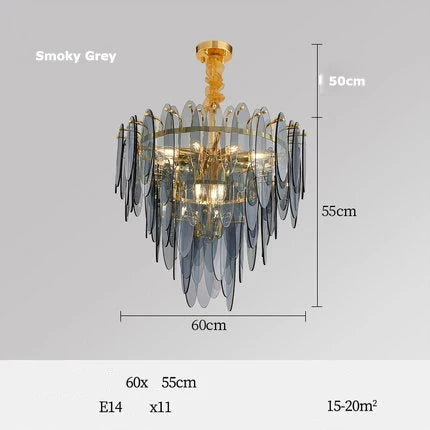 lustre led art déco en fer et verre design élégant pour éclairage moderne