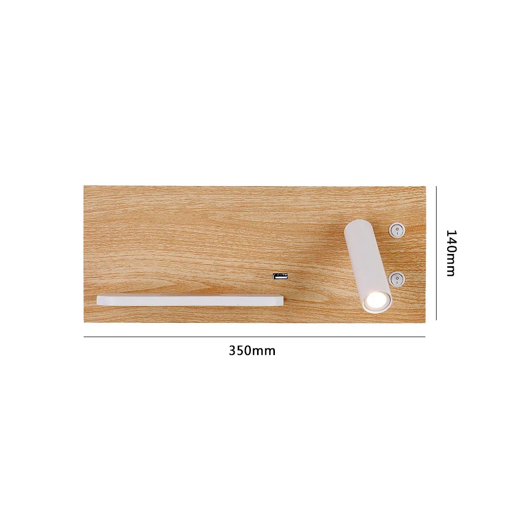 lampe de lecture led sandiy avec chargeur usb et sans fil