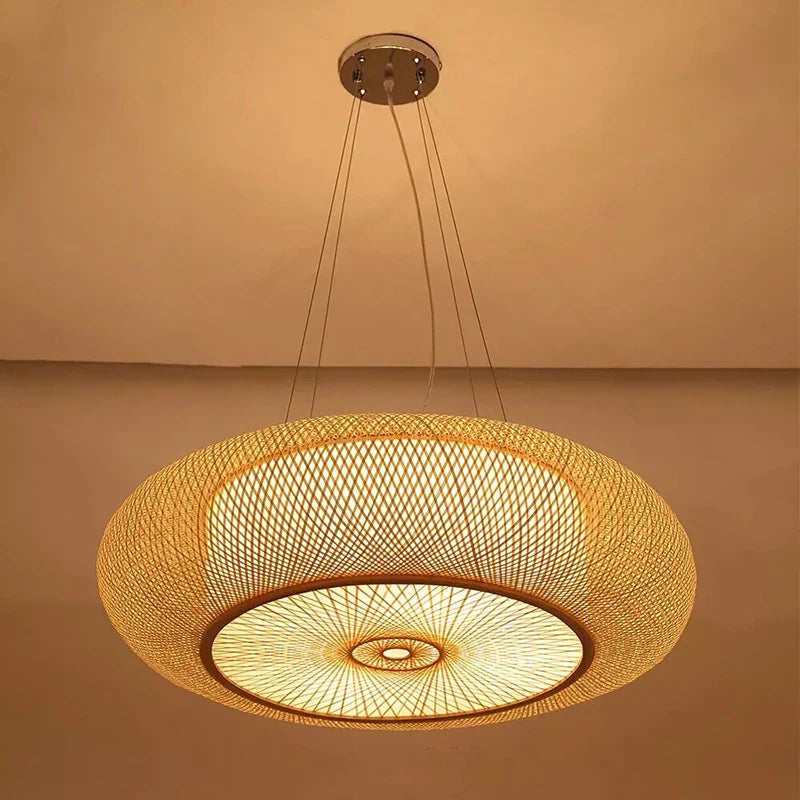 suspension en bambou fait à la main style chinois décoratif