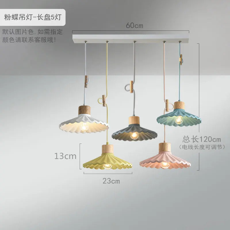suspension simple moderne led en ciment nordique