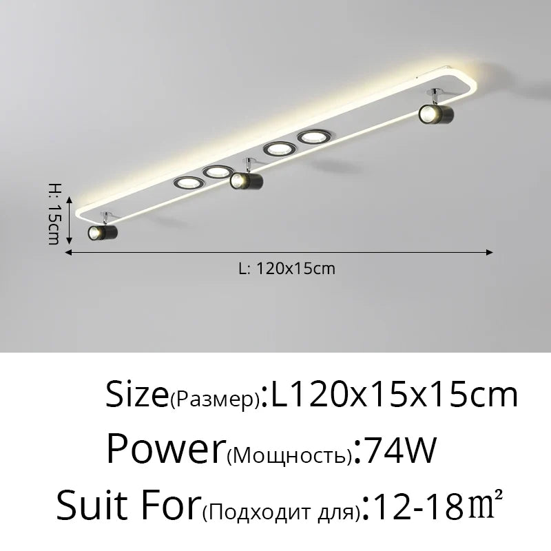 Plafonnier Acrylique LED à spots