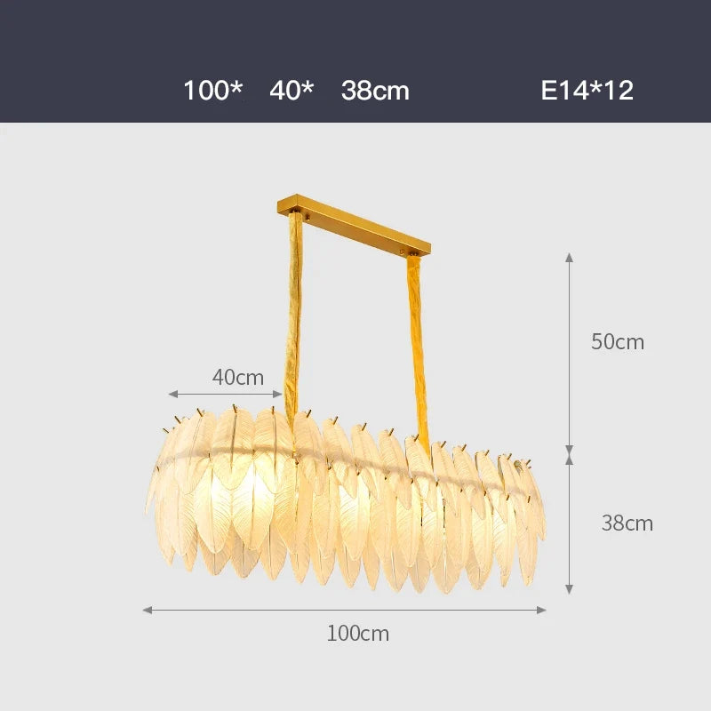 LED moderne verre blanc plume d'oie or argent Lustre éclairage Lustre lampes suspendues Suspension Luminaire Lampen pour Foyer