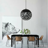 suspension led moderne en métal pour intérieur décoratif