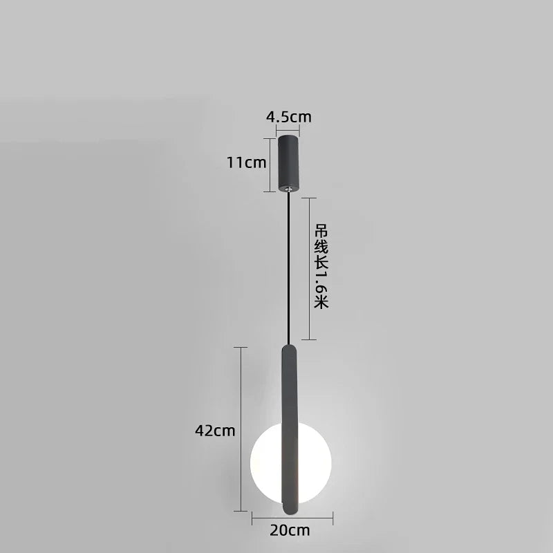 suspension moderne à led pour décoration intérieure élégante