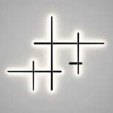 applique murale led rétro-éclairé simple longue bande art déco