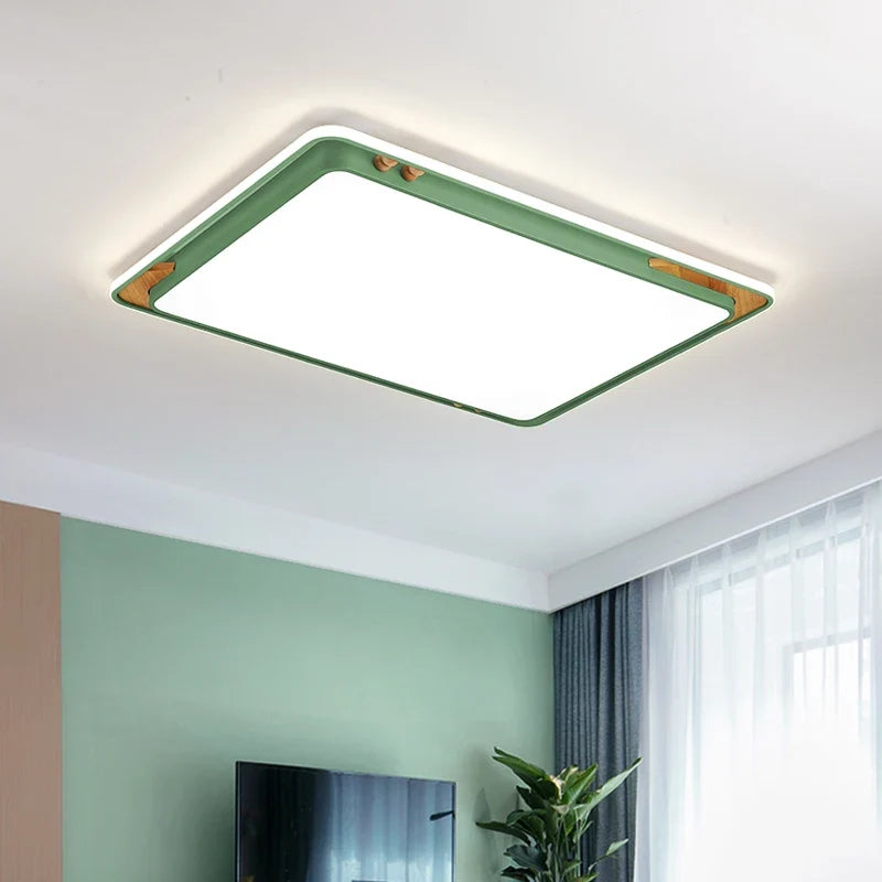 plafonniers contemporains macaron rectangle éclairage intérieur décoration