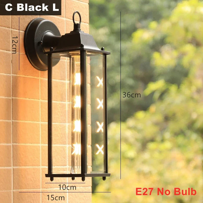 applique murale led rustique en fer vintage pour intérieur et extérieur
