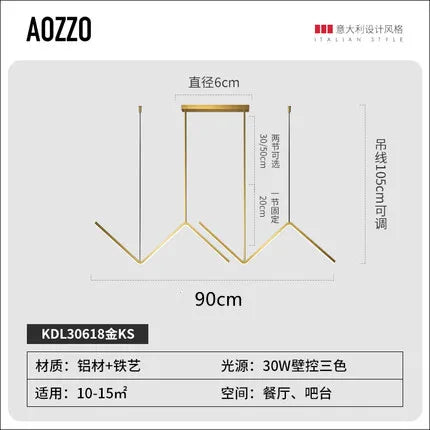 lampe led nordique suspendue décoration maison luminaire intérieur