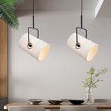 lustre rotatif nordique style loft moderne en tissu