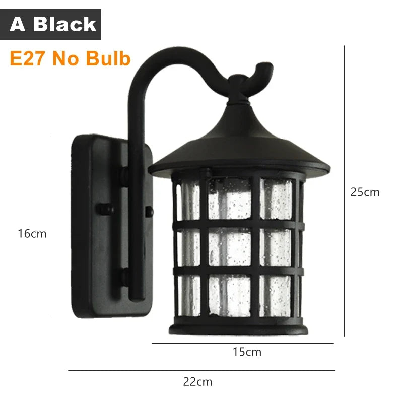applique murale led rustique en fer vintage pour intérieur et extérieur