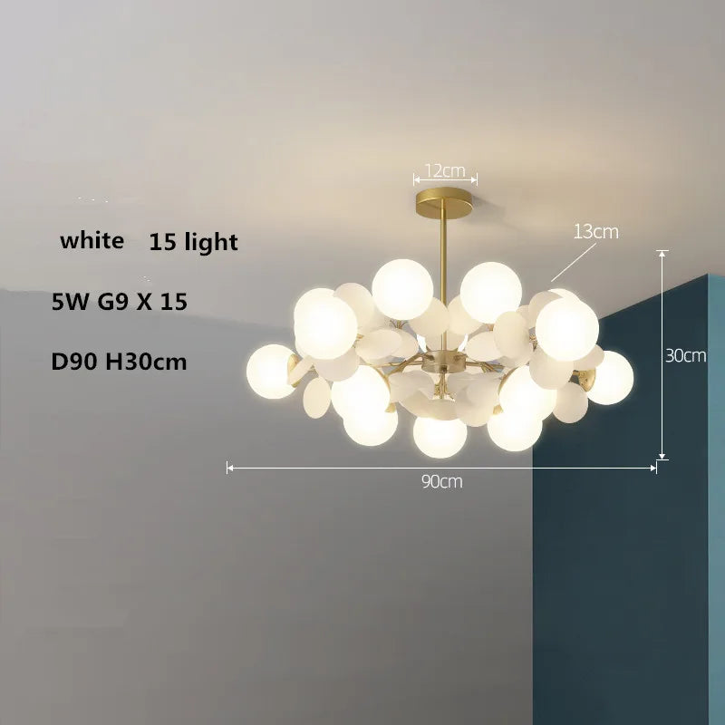 lustre led globe en verre acrylique coloré pour enfants