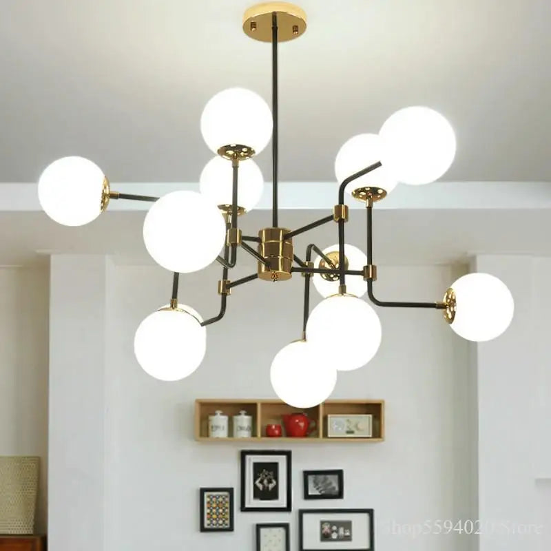 lustre nordique créatif boule de verre magique haricot moderne