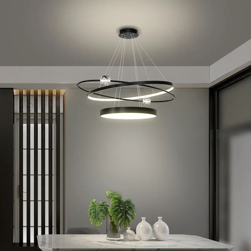 lustre moderne en cristal éclairage créatif pour intérieur