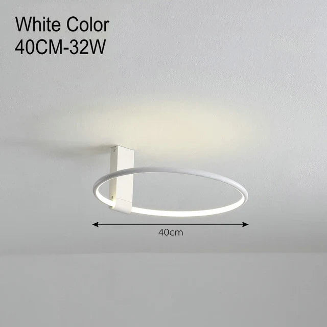 plafonnier rond led design scandinave en métal et aluminium décoratif