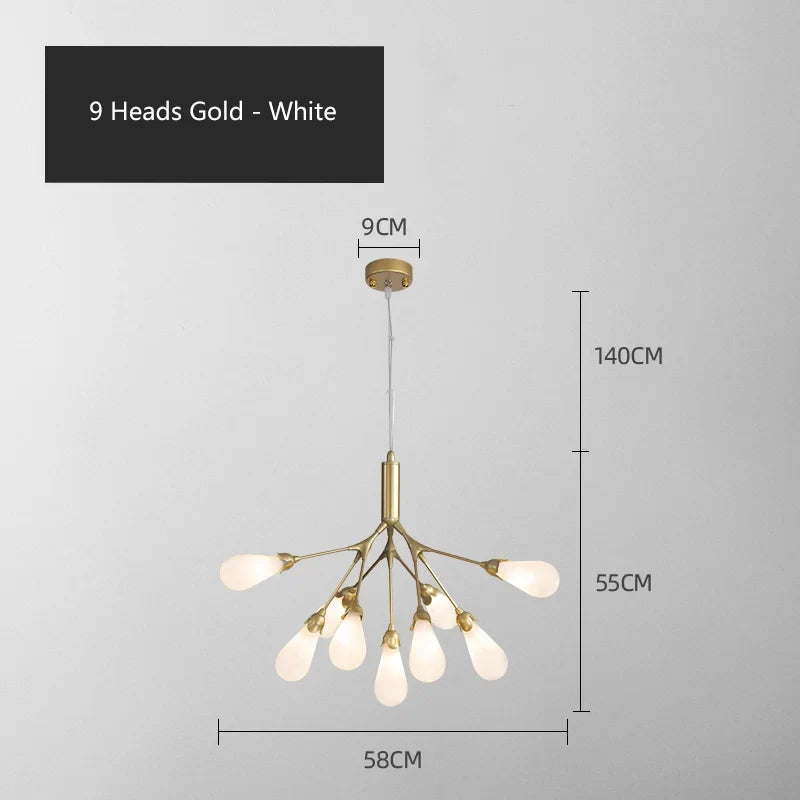 lustre luciole design post-moderne pour intérieur élégant et créatif