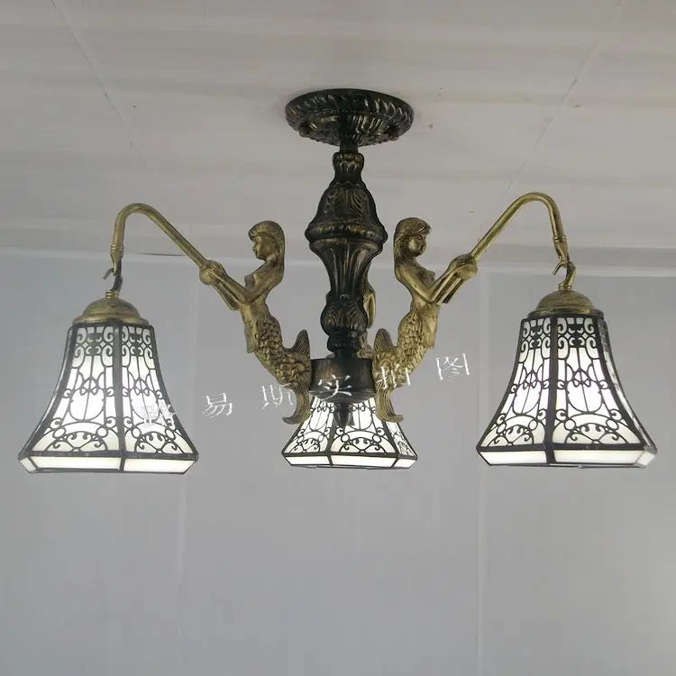 lustre méditerranéen tiffany sirène pour intérieur créatif