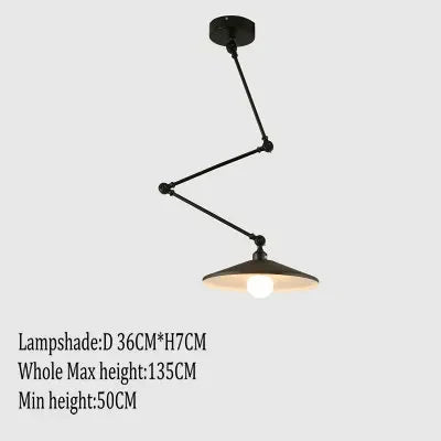 suspension nordique pliable en aluminium avec bras long led