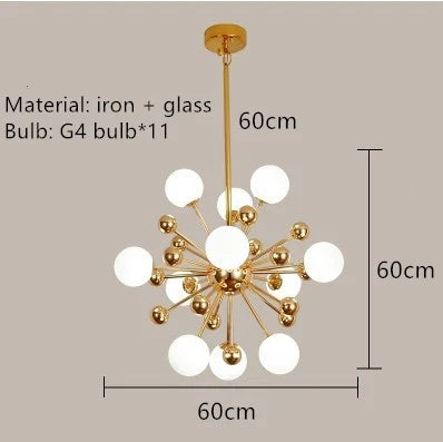 lustres modernes en cristal pour décoration romantique intérieure