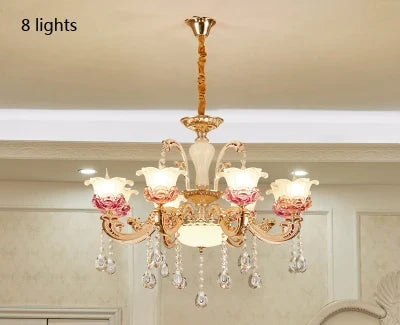 lustre de luxe en cristaux pour décoration élégante créative