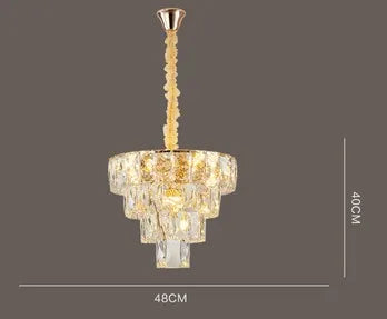 lustre en cristal design nordique pour intérieur élégant