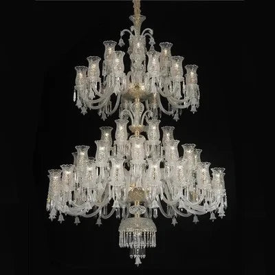 lustre en cristal européen pour décoration moderne et élégante