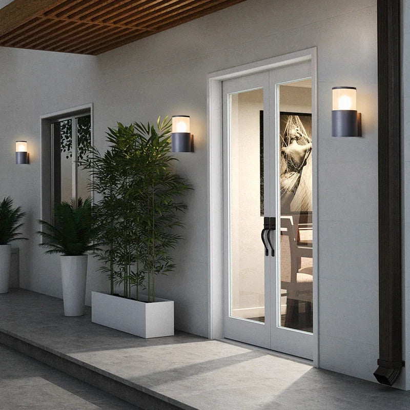 Applique extérieure 110V balcon éclairage mural hôtel paysage lampe terrasses jardins boutique allées porte poteaux étanche applique murale