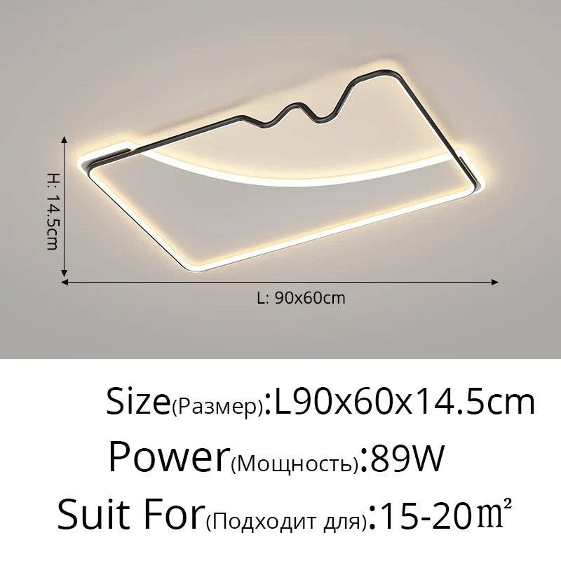 plafonnier led décoratif pour intérieur moderne et élégant