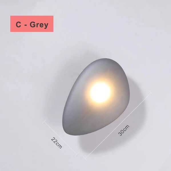 applique led nordique design moderne galet chambre escalier lumière