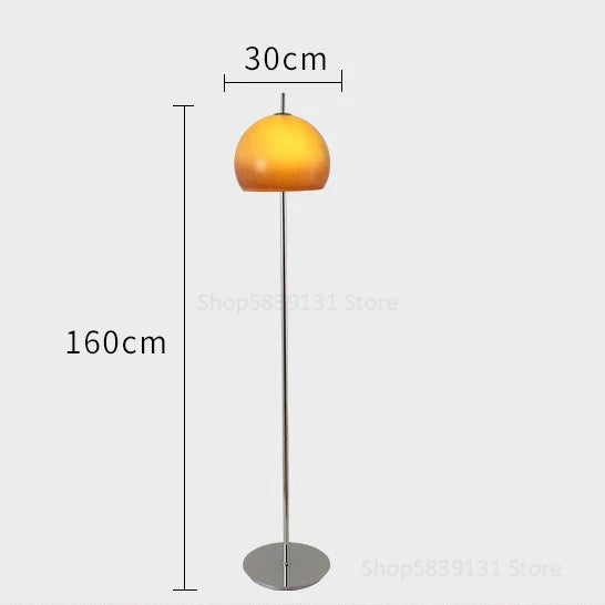 lampadaire nordique rétro contemporain avec abat-jour champignon