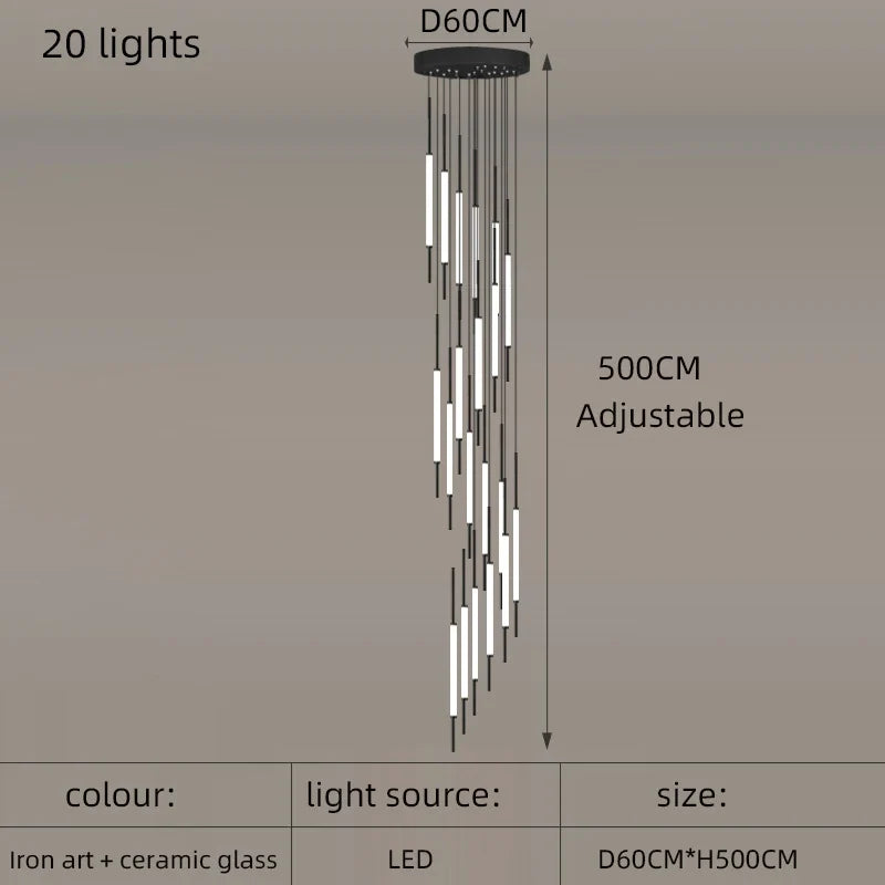 lustre moderne pour décoration d'intérieur élégant et épuré