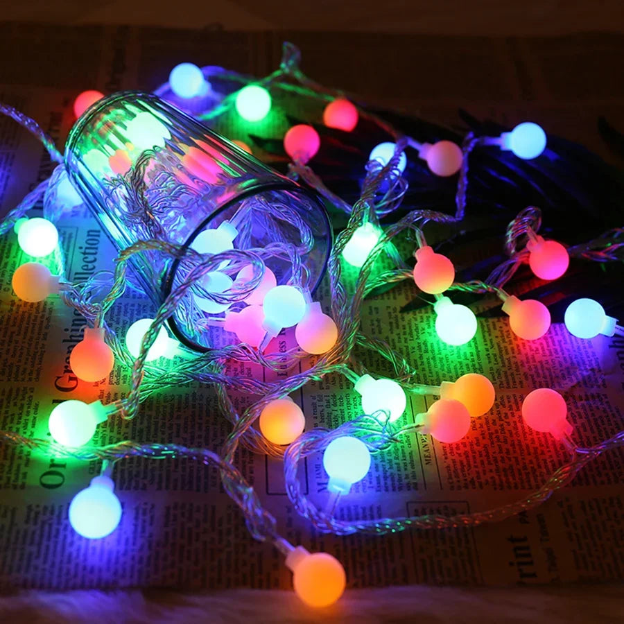 guirlande lumineuse féerique flocons étoiles décoration fête Noël