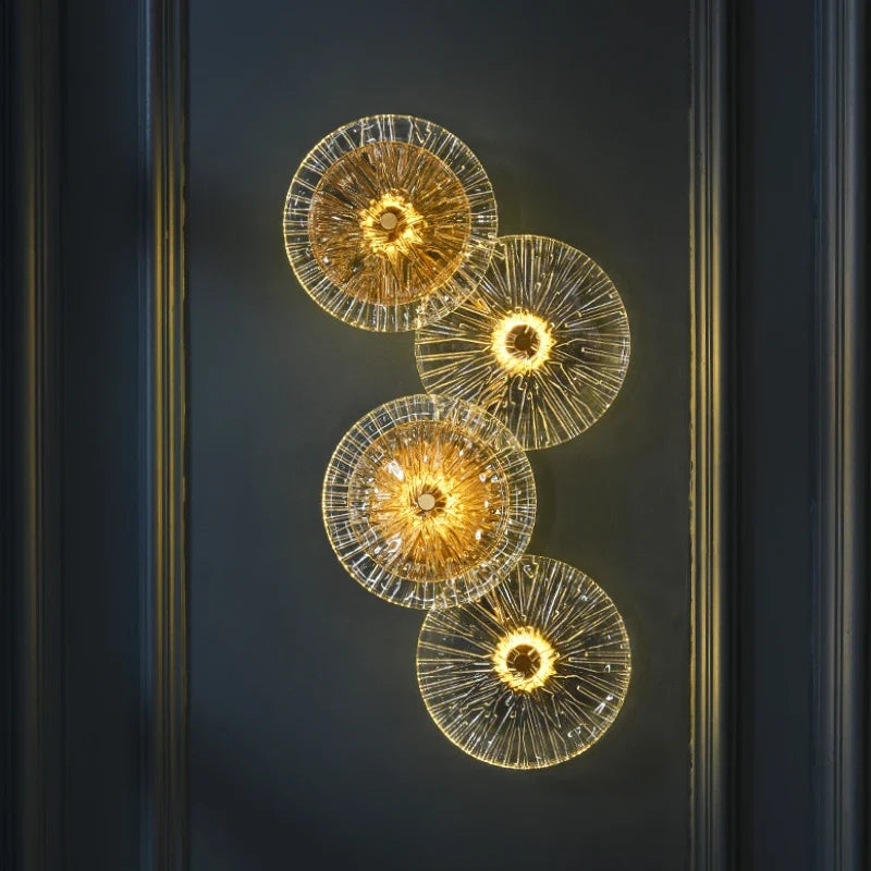 applique murale de luxe en verre design moderne personnalisable