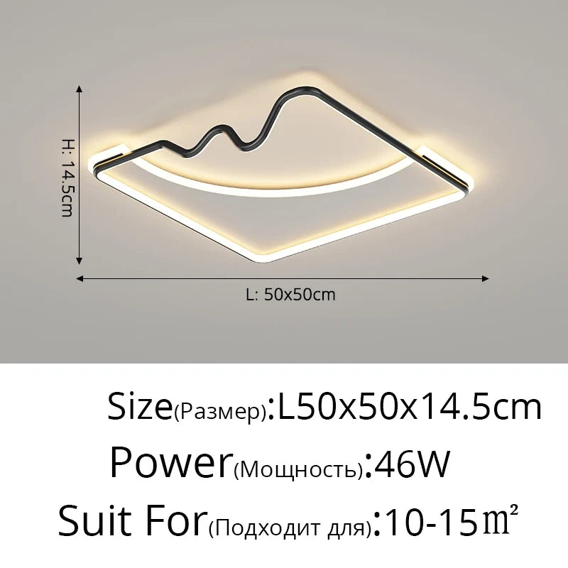 plafonnier led décoratif pour intérieur moderne et élégant
