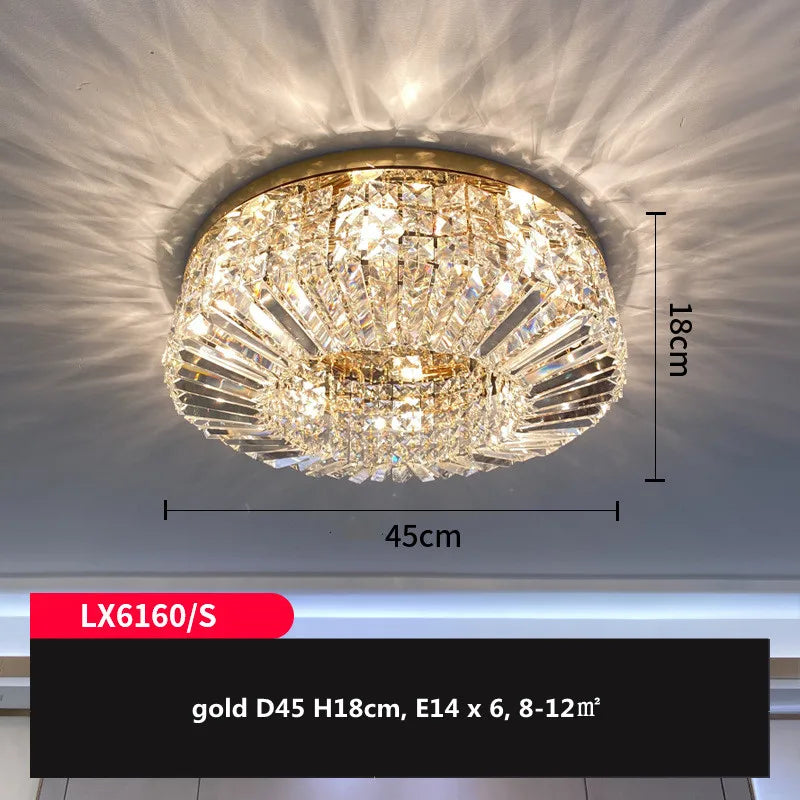 lustre led en cristal luxueux moderne et brillant