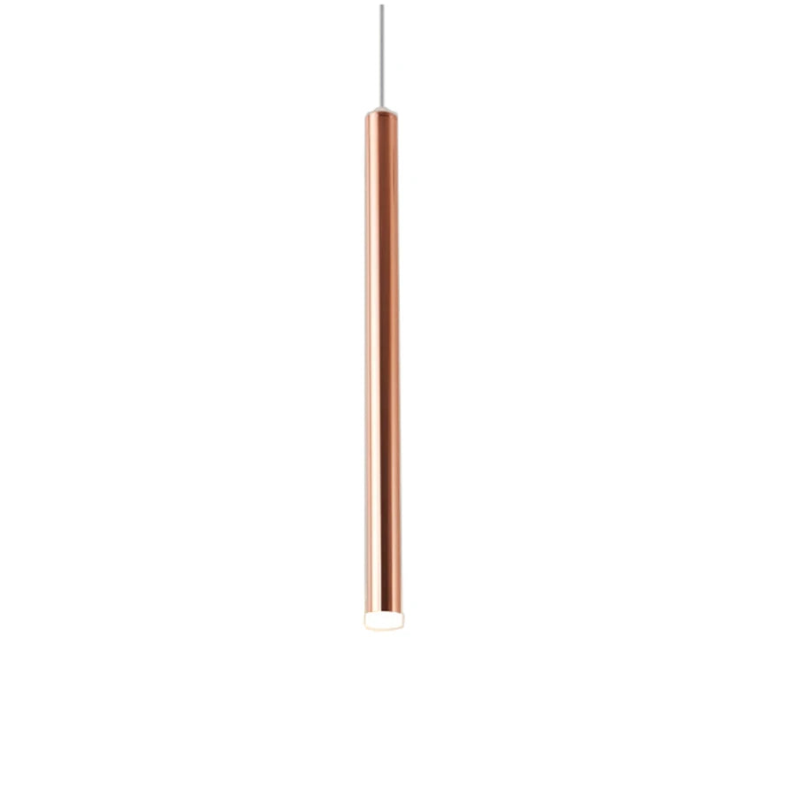 Cylindre Long Tube suspension LED lumières magasin Bar comptoir île suspension lampe fond salle à manger restaurant suspension lumière