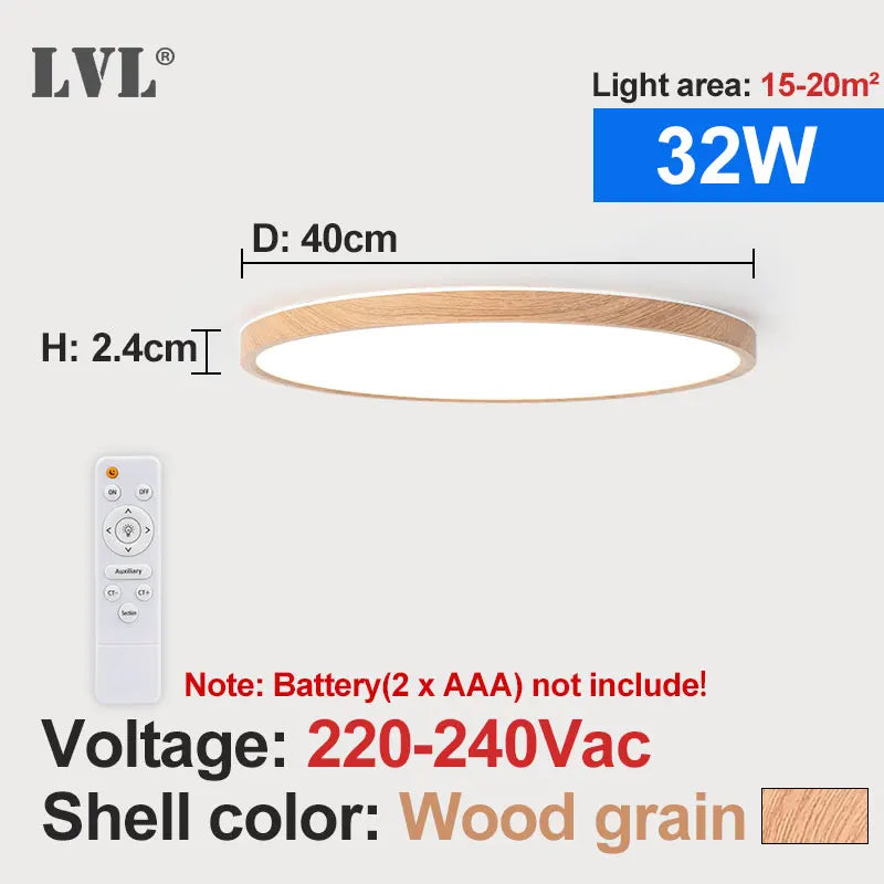 plafonnier led moderne télécommandé à intensité variable