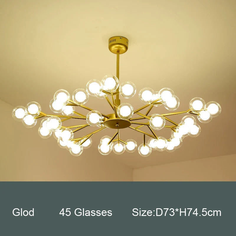 lustre moléculaire nordique design pour intérieur élégant