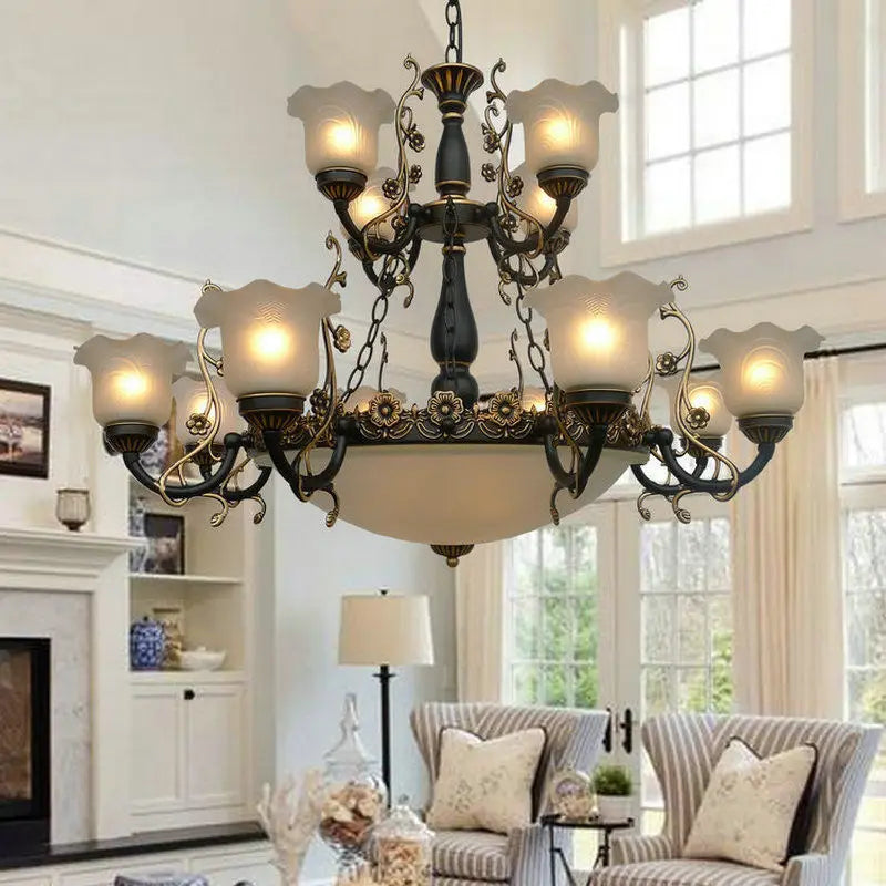 lustre style européen pour éclairage intérieur et décoration maison