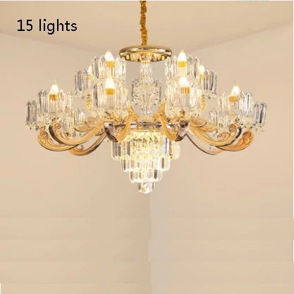 lustre en cristal éclairage pour intérieur élégant et raffiné