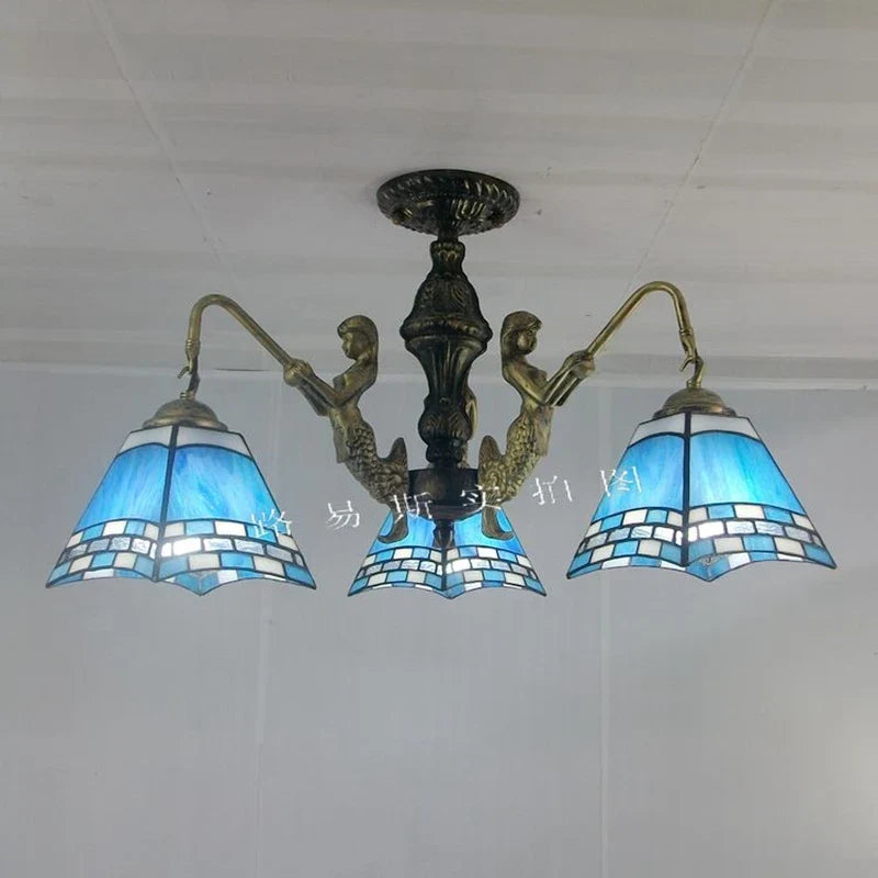 lustre méditerranéen tiffany sirène pour intérieur créatif