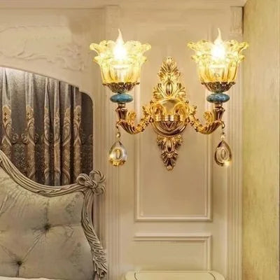 lustre de luxe en cristal et céramique pour un éclairage élégant