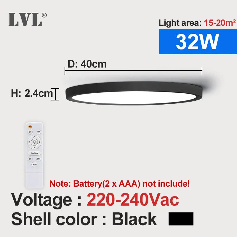 plafonnier led moderne télécommandé à intensité variable