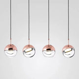 suspension en métal et verre style nordique décoration intérieure