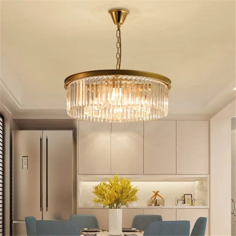 lustre en cristal de luxe pour décoration intérieure