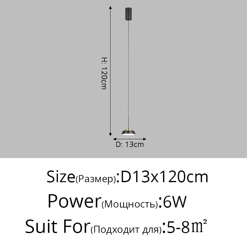 suspension de chevet luxe minimaliste petit lustre moderne