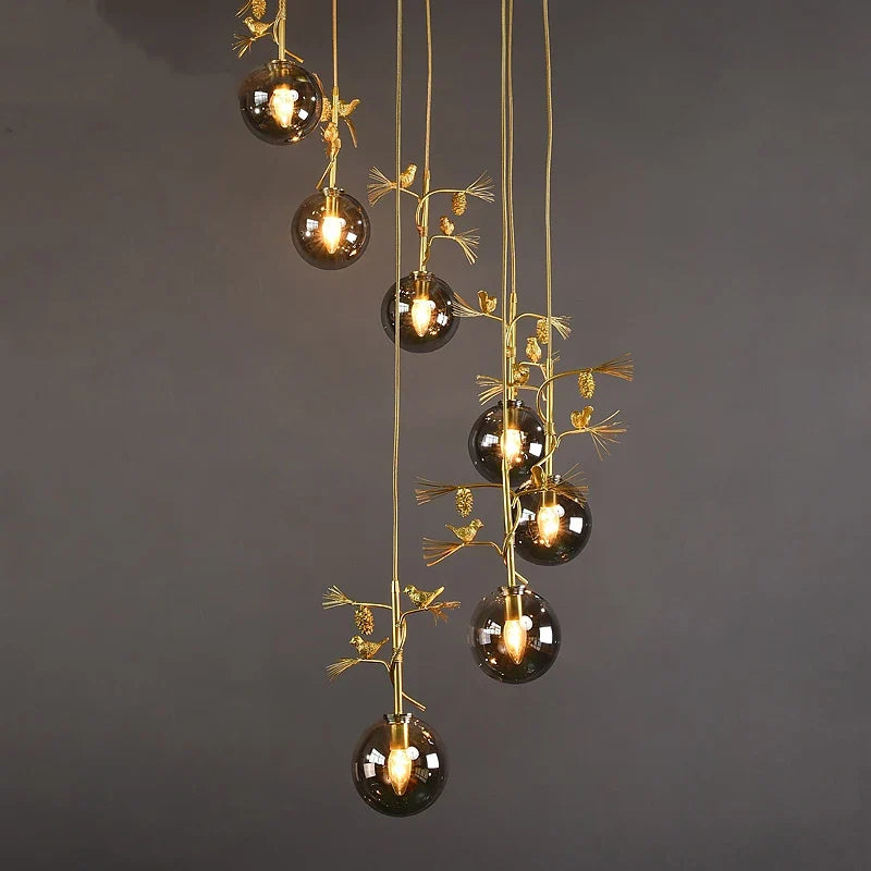 suspension en verre design moderne pour intérieur élégant