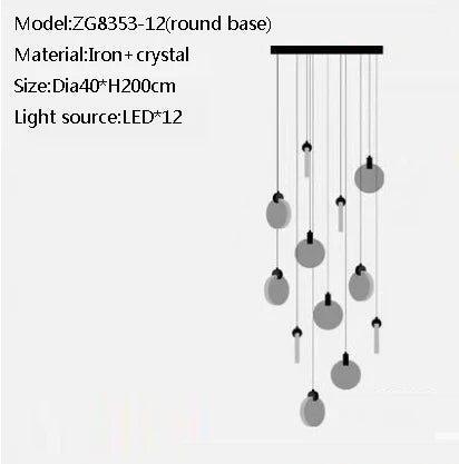 lustre en cristal design pour intérieur moderne et élégant