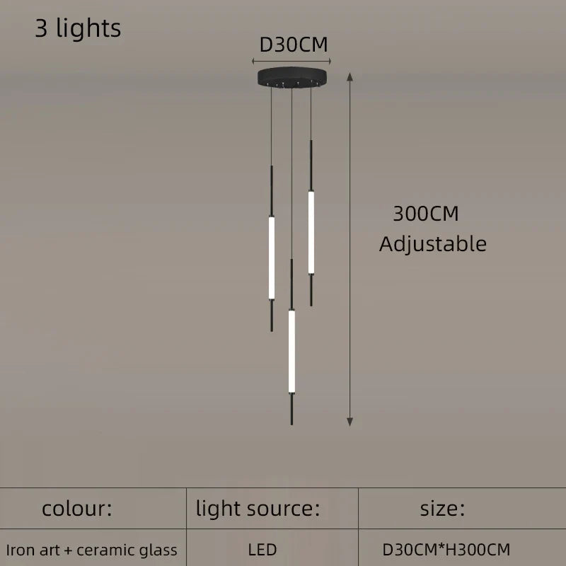 lustre moderne pour décoration d'intérieur élégant et épuré
