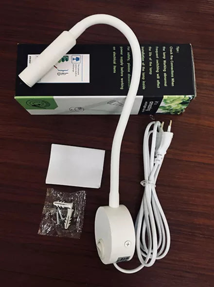 Lampe de Chevet travail étude lampe de lecture appliques 3W LED livre lampe mur veilleuse luminaires Spot LED ue US prise cordon